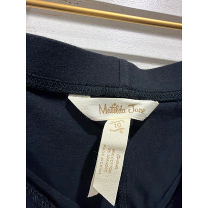 Matilda Jane Ruffle Shorts Girls 10 Black Cotton Stretch Boutique EUC3