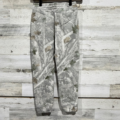 Abercrombie Kids Sweatpants Boys 7/8 Grey Camo Leaf Joggers EUC2