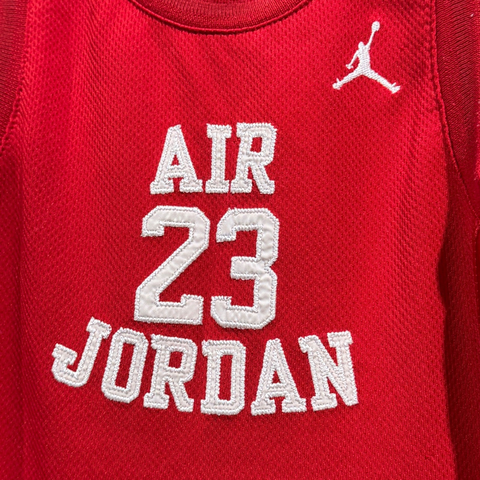 Jordan 2-Piece Shorts Set Boys 2T Red Black Air 23 Mesh Jersey EUC3