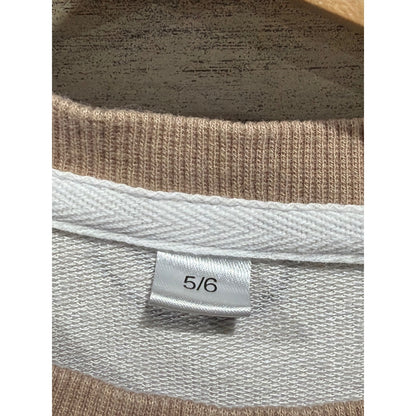 Kiki & Lulu Jogger Set Girls 5/6 Tan Smiley Face Bamboo Loungewear3