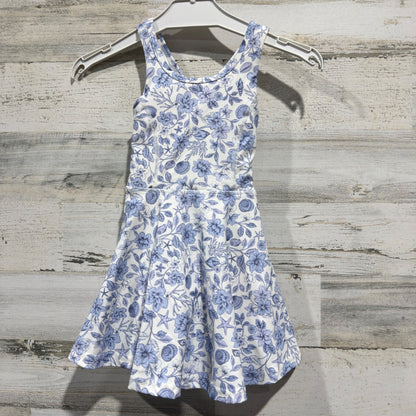 GB Girls Active Dress Girls 3T Blue Floral Nautical Summer EUC0