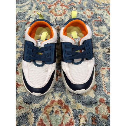 Hey Dude Sirocco Sneakers Boys C13 White Navy Orange Sporty EUC3