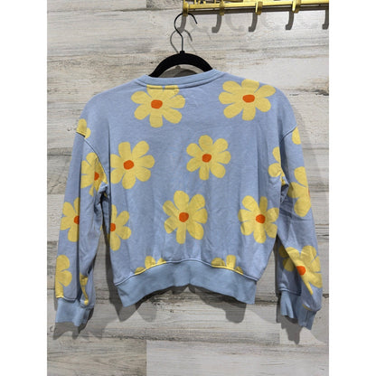 Cat & Jack Old Navy Jacket Sweatshirt Girls 8 Blue Floral Denim Bundle6
