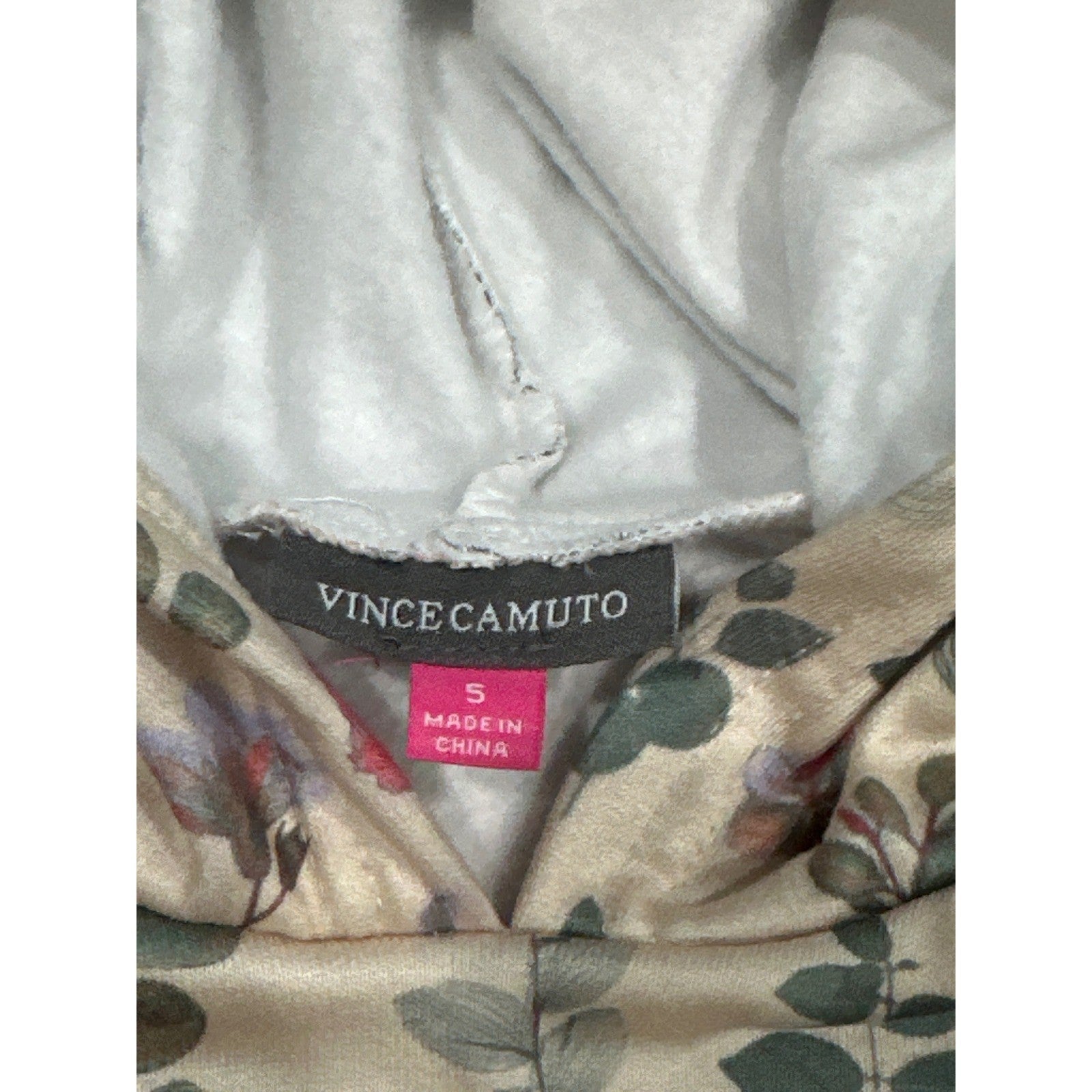 Vince Camuto 2-Piece Hoodie Leggings Set Girls 5 Cream Floral*Flawed*6