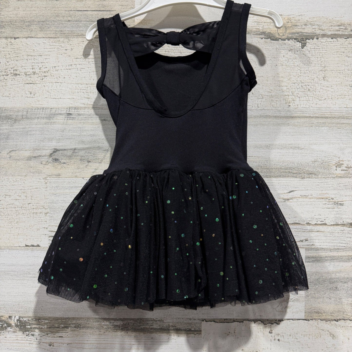 Capezio Dance Tutu Leotard Girls Size Toddler 2-4 Black Glitter Sequin Ballet2