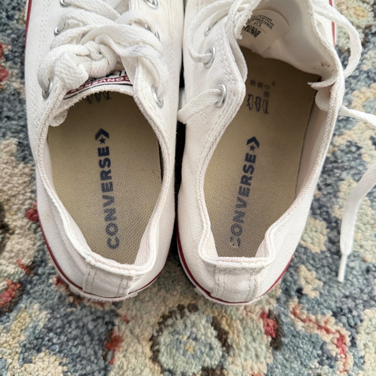 Converse Chuck Taylor All Star Low Youth 3 White Canvas Classic GUC*7