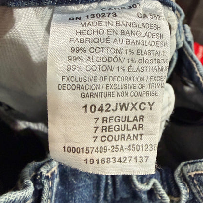 Wrangler 20X Jeans Boys 7 Regular Blue Bootcut Western Cowboy EUC6