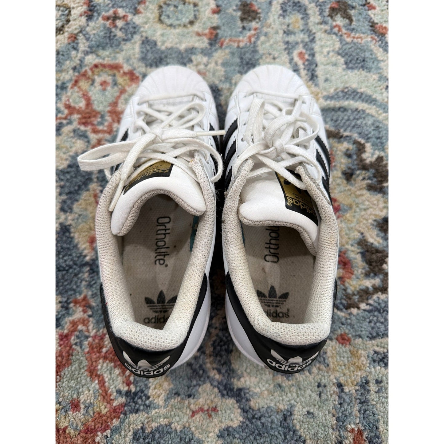 Adidas Superstar Sneakers Youth 4 White Black Shell Toe Classic Streetwear5