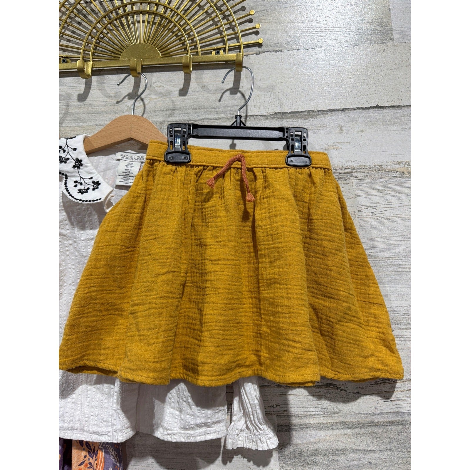 Pete & Lucy Rachel Zoe Girls 4T Pumpkin Dress Shirt Skirt Fall Bundle EUC3