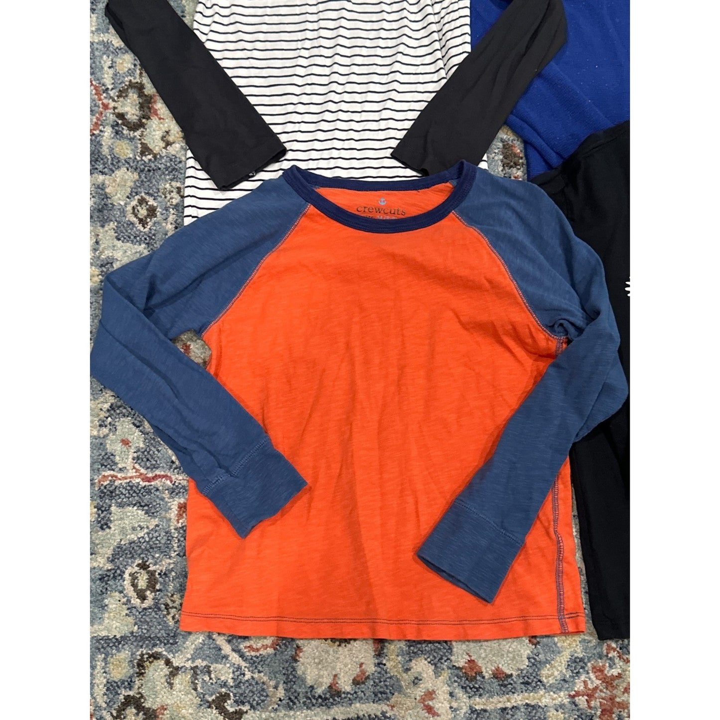 Crewcuts Sweet Bamboo Hanna Andersson Boys 8 Long Sleeve Shirt Bundle Blue1