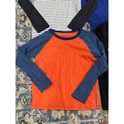 Crewcuts Sweet Bamboo Hanna Andersson Boys 8 Long Sleeve Shirt Bundle Blue1