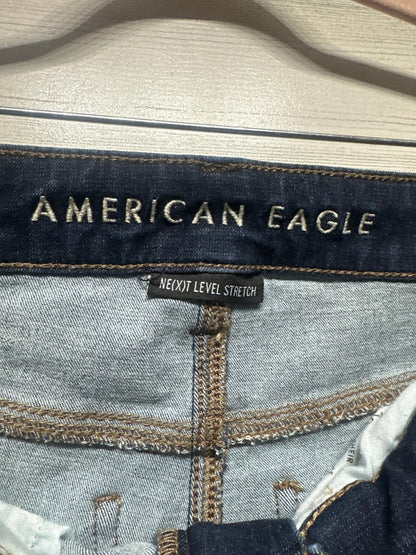 American Eagle Highest Rise Jegging Womens 4 Dark Blue Next Level Stretch GUC3