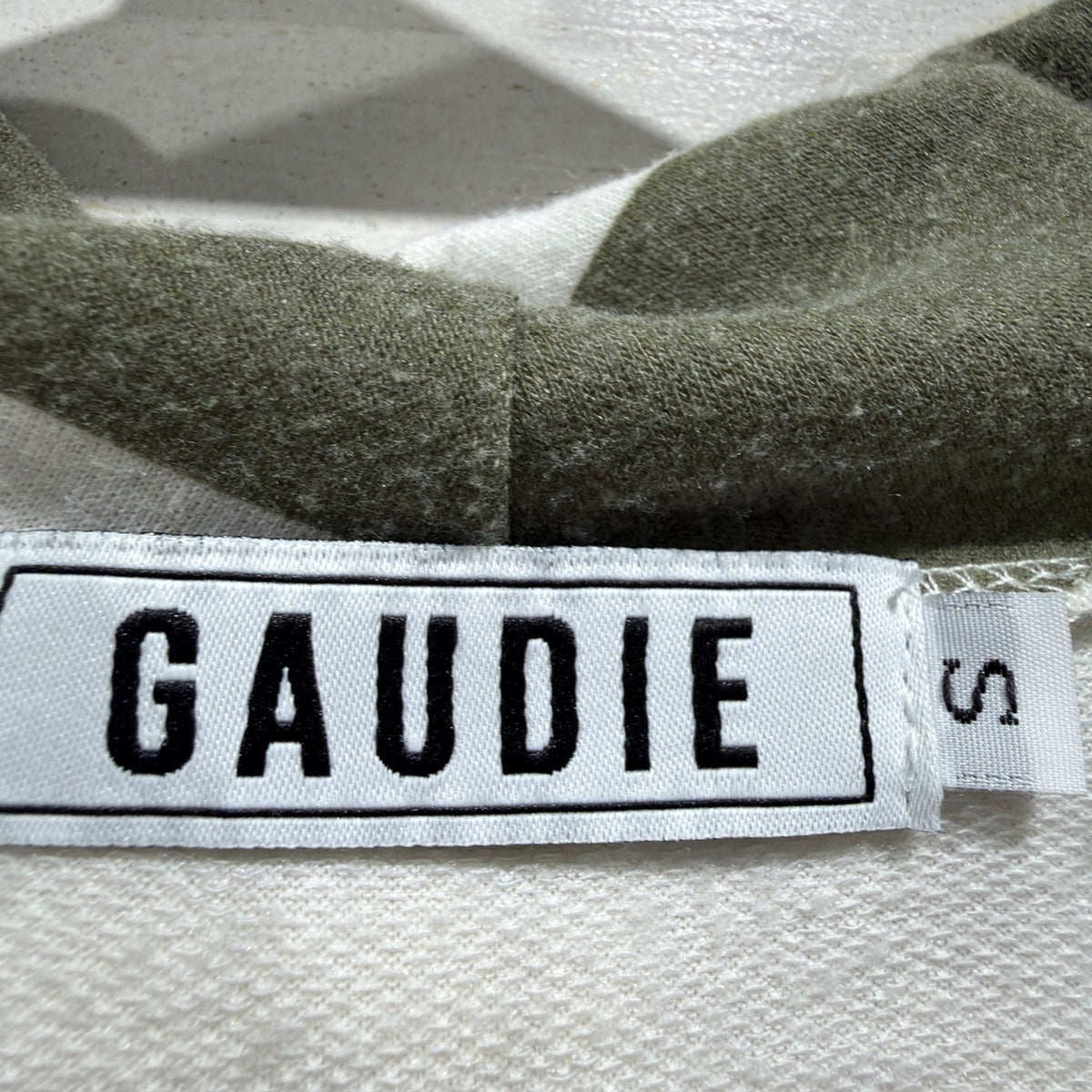 Gaudie Striped Cowl Neck Hoodie Women Small Mardi Gras Colorblock Casual GUC*1
