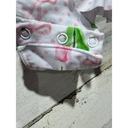 Little Bear Smocks Ruffle Bow One Piece Swimsuit Bundle Girls 3T Flawed*4