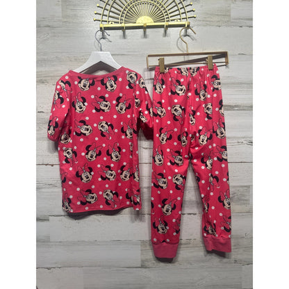 Girls 7-8 Pink Minnie Mouse Polka Dot Set1
