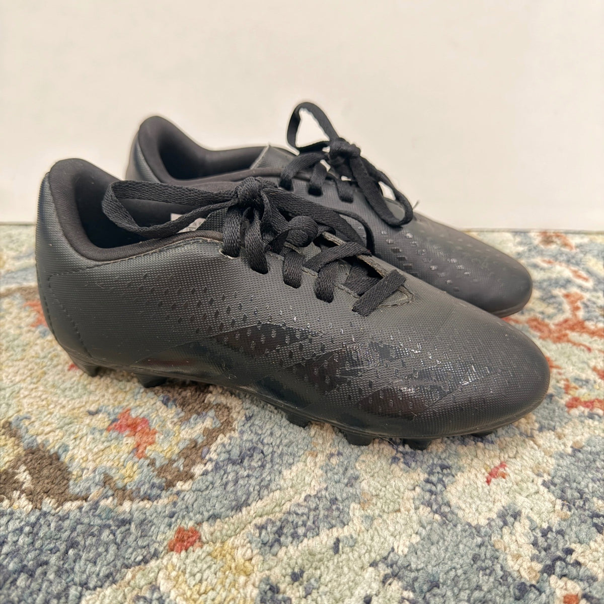 Adidas Predator Soccer Cleats Youth 1 Black Firm Ground Athletic GUC0