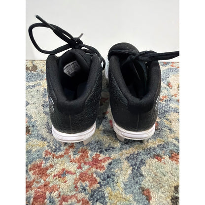 Under Armour Cleats Boys Size 1 Black White Ombre Football Baseball GUC3