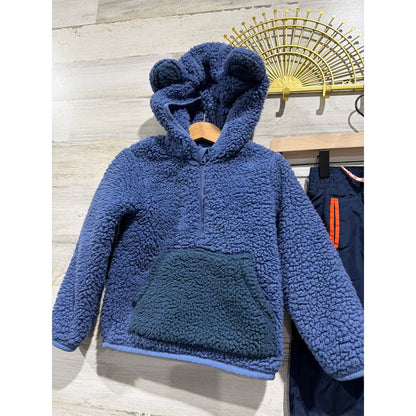 Magellan OshKosh Boys 4T Blue 4pc Bundle Fleece Long Sleeve Jacket Joggers Lot4