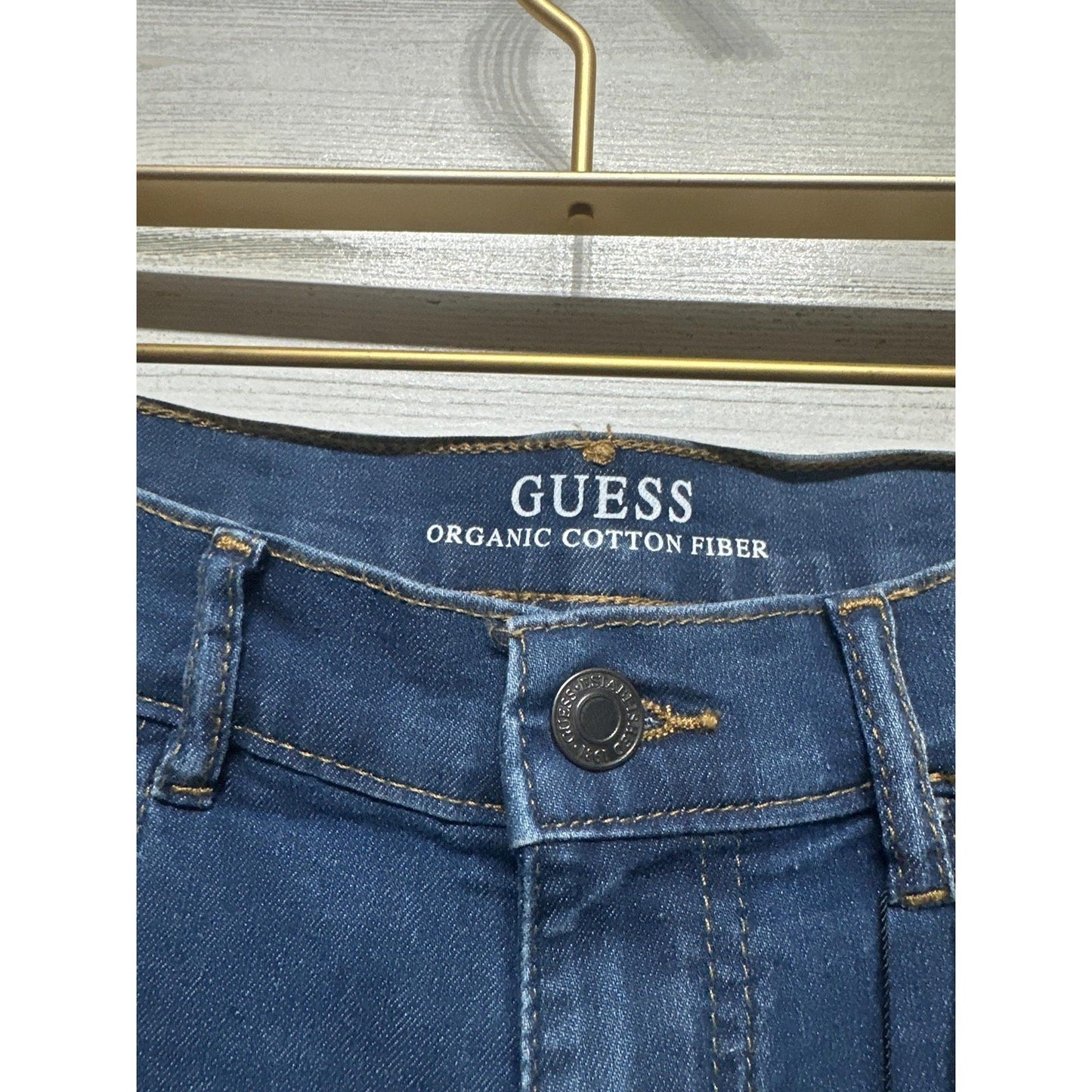 Guess Denim Shorts Boys 16 Blue Organic Cotton Five Pocket NWT1