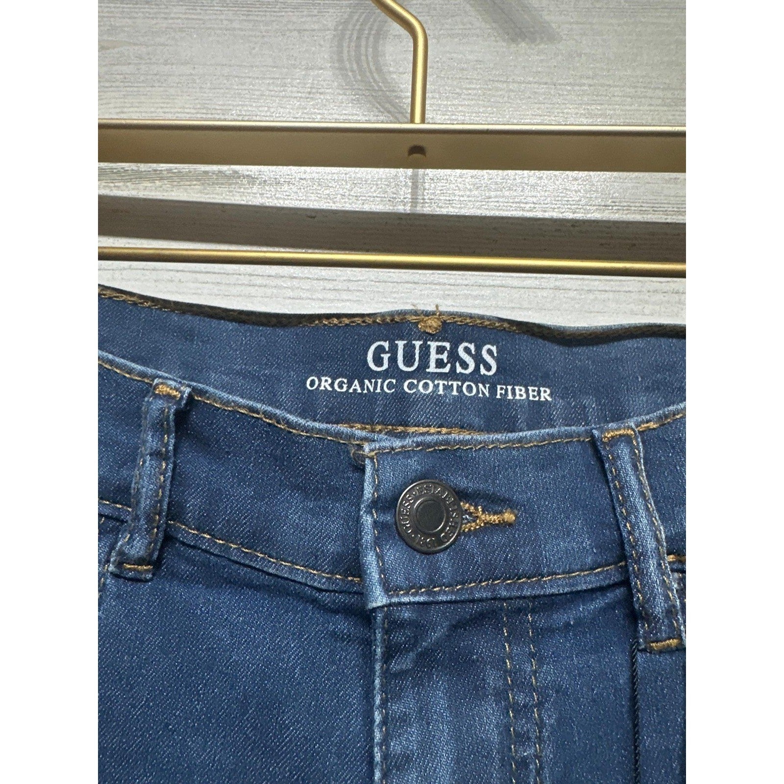 Guess Denim Shorts Boys 16 Blue Organic Cotton Five Pocket NWT1