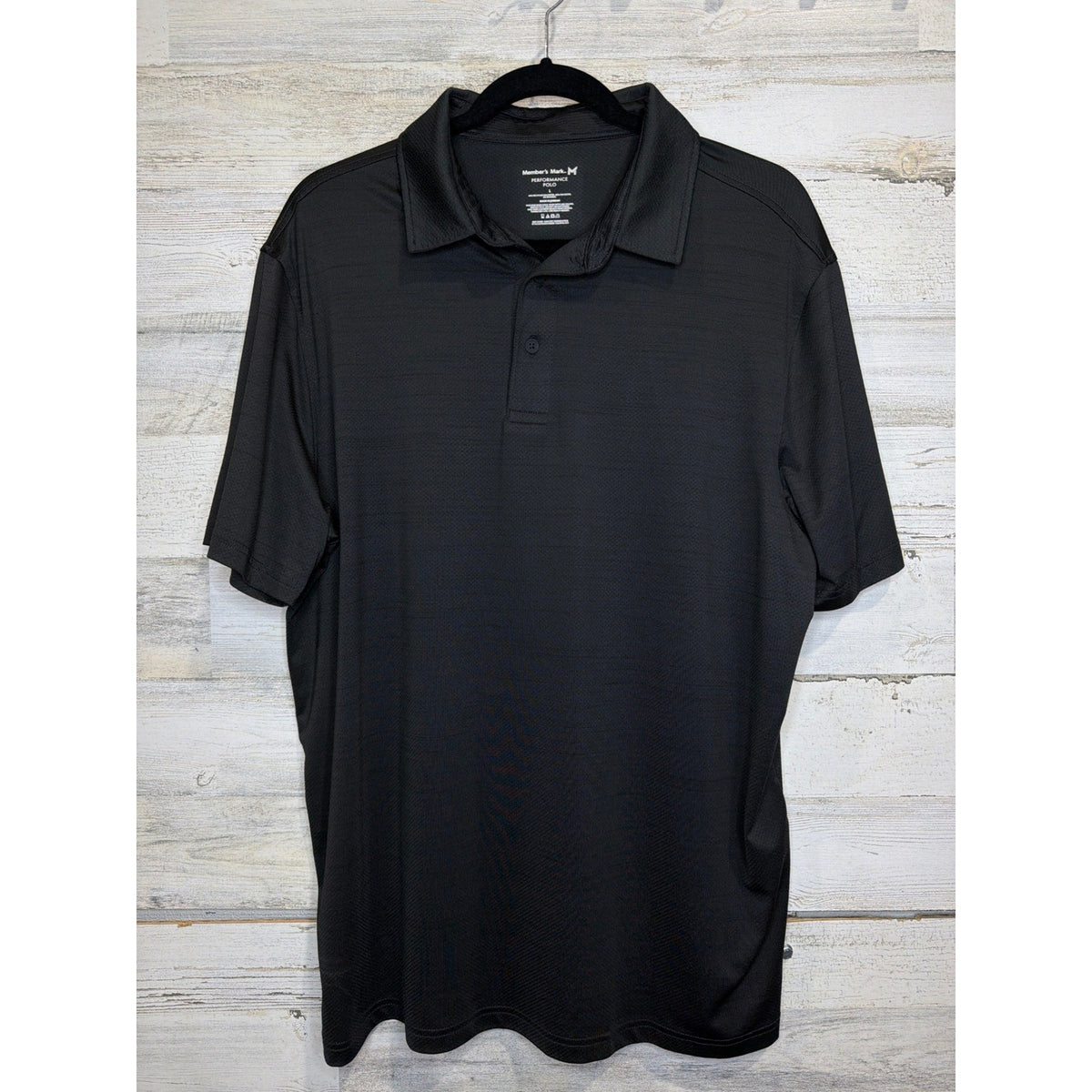 Member's Mark BCG Golf Polo Bundle Men Large Black Orange Striped Athletic EUC3
