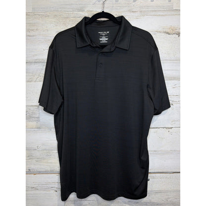 Member's Mark BCG Golf Polo Bundle Men Large Black Orange Striped Athletic EUC3