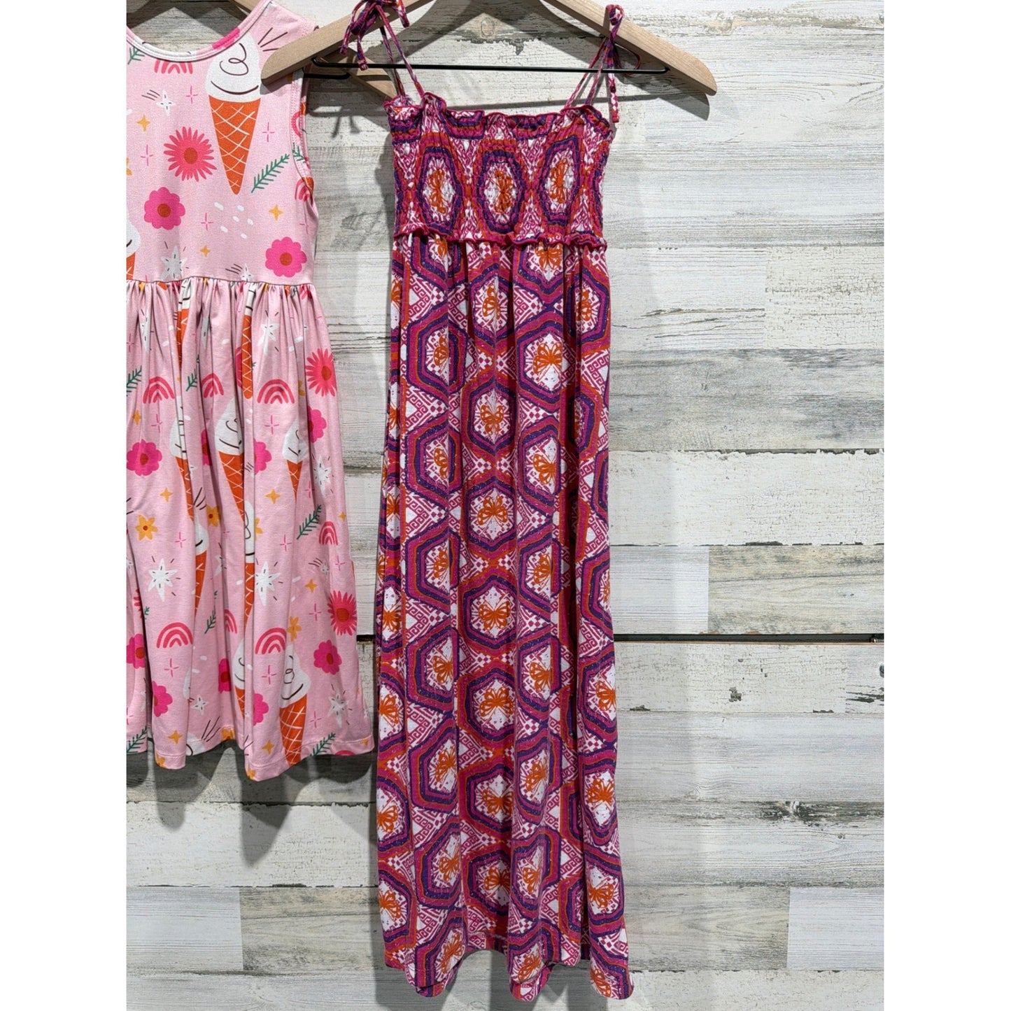 Mila and Rose SWAK Dress Lot Girls Size 7-8 Pink Purple Floral Butterfly EUC2