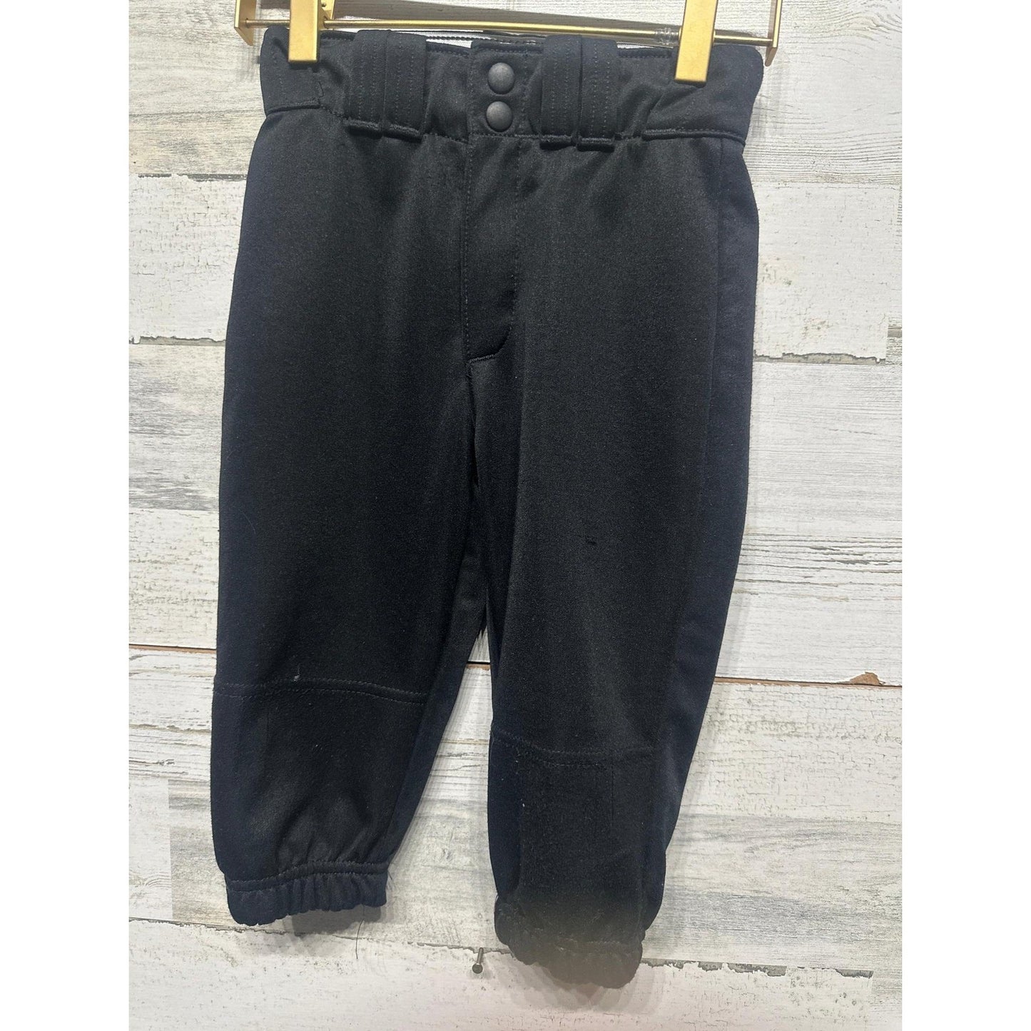 Wilson Baseball Pants Boys Small Black Double Knee Elastic Cuff GUC*3