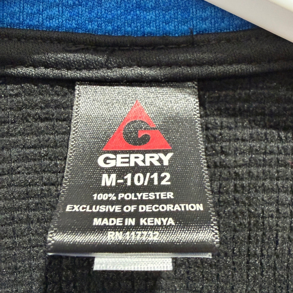 Gerry Performance Shirt Boys M 10/12 Blue Black Long Sleeve Outdoors EUC2