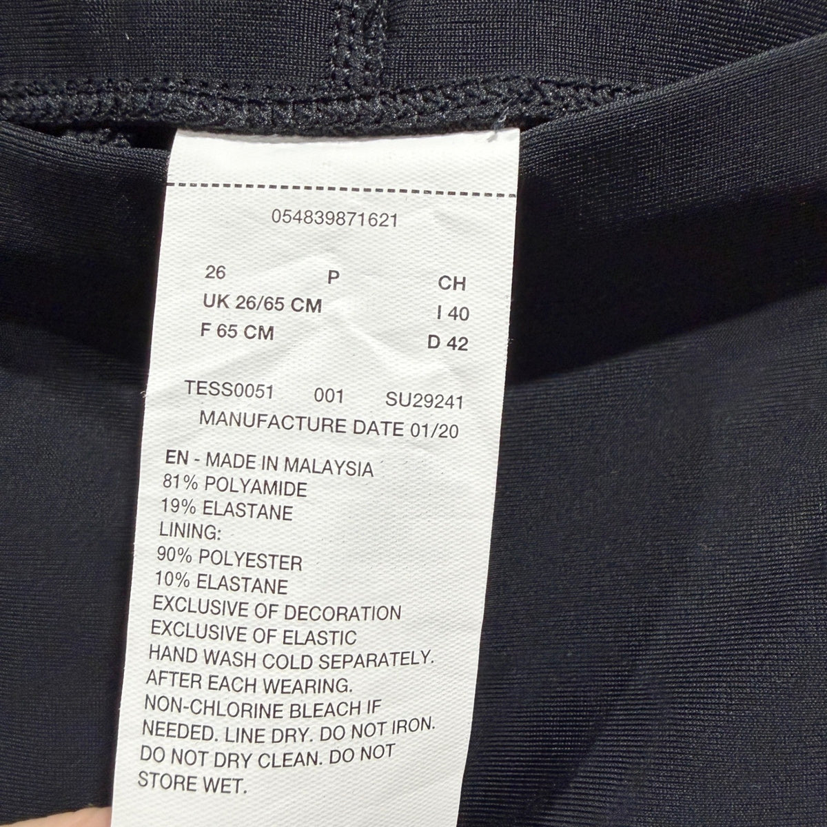 Nike Swim Jammer Boys Size 26 Black NX Training Competition NWT3