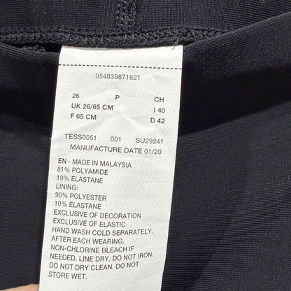 Nike Swim Jammer Boys Size 26 Black NX Training Competition NWT3