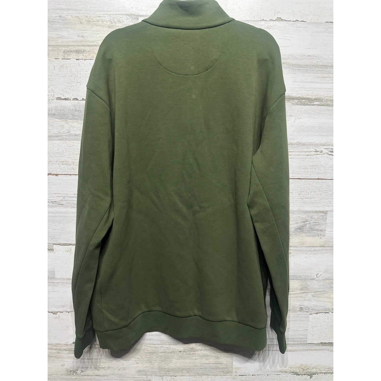 Polo Ralph Lauren Sweatshirt Mens XLT Green Snap Mock Neck NWT5
