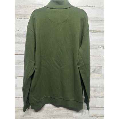 Polo Ralph Lauren Sweatshirt Mens XLT Green Snap Mock Neck NWT5