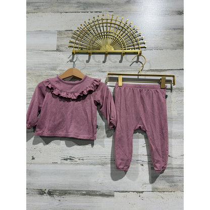 Old Navy Disney Modern Moments Girls 6-12M Pink Mauve Ruffle Minnie EUC3