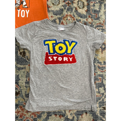 Disney Cotton On Kids Toy Story T-Shirt Bundle Boys 4 Orange Grey Graphic2