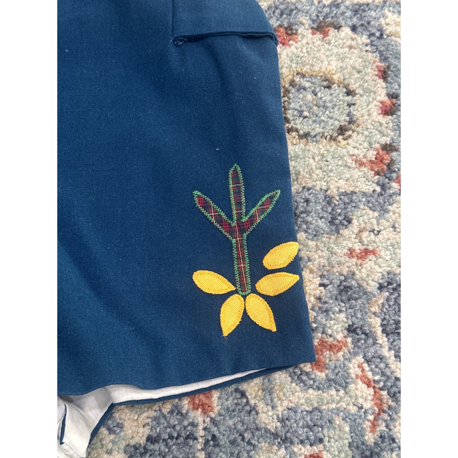 Vintage Chocolate Soup Romper Baby Boys Large 6-12M Blue Nature VTG Applique4