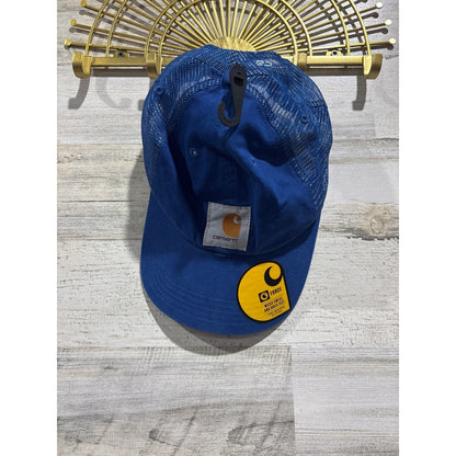 Carhartt Trucker Hat Men OS Blue Force Mesh Back Snapback Workwear NWT0