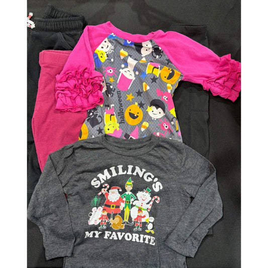 Mixed Brand Clothing Lot Girls 2T Multi Halloween Christmas Holiday GUC0