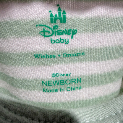 Disney Baby Lion King Simba Bodysuit 2Pack Newborn Green Cotton Blend Safari EUC2