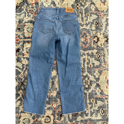 Signature Levi Strauss Custom Painted Jeans Kids 8 Blue PNG Indians Spirit1
