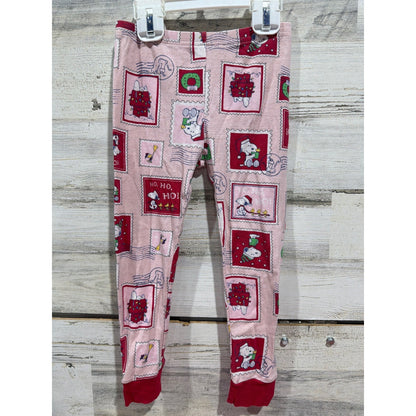 Carter's BTWEEN Holiday Bundle Girls 4 Red Pink Snoopy Gingerbread Christmas EUC5
