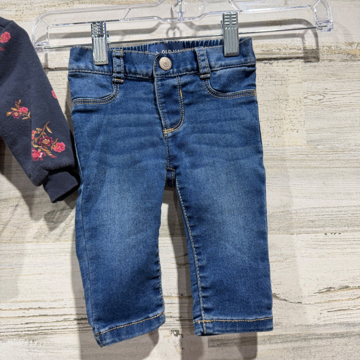 Old Navy HB Baby Clothing Bundle Girls 3-6M Long Sleeve Pants Denim EUC7