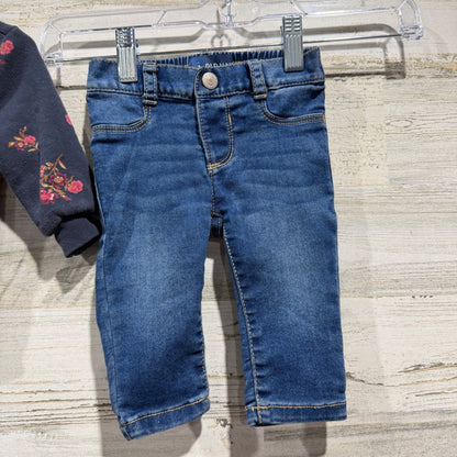 Old Navy HB Baby Clothing Bundle Girls 3-6M Long Sleeve Pants Denim EUC7
