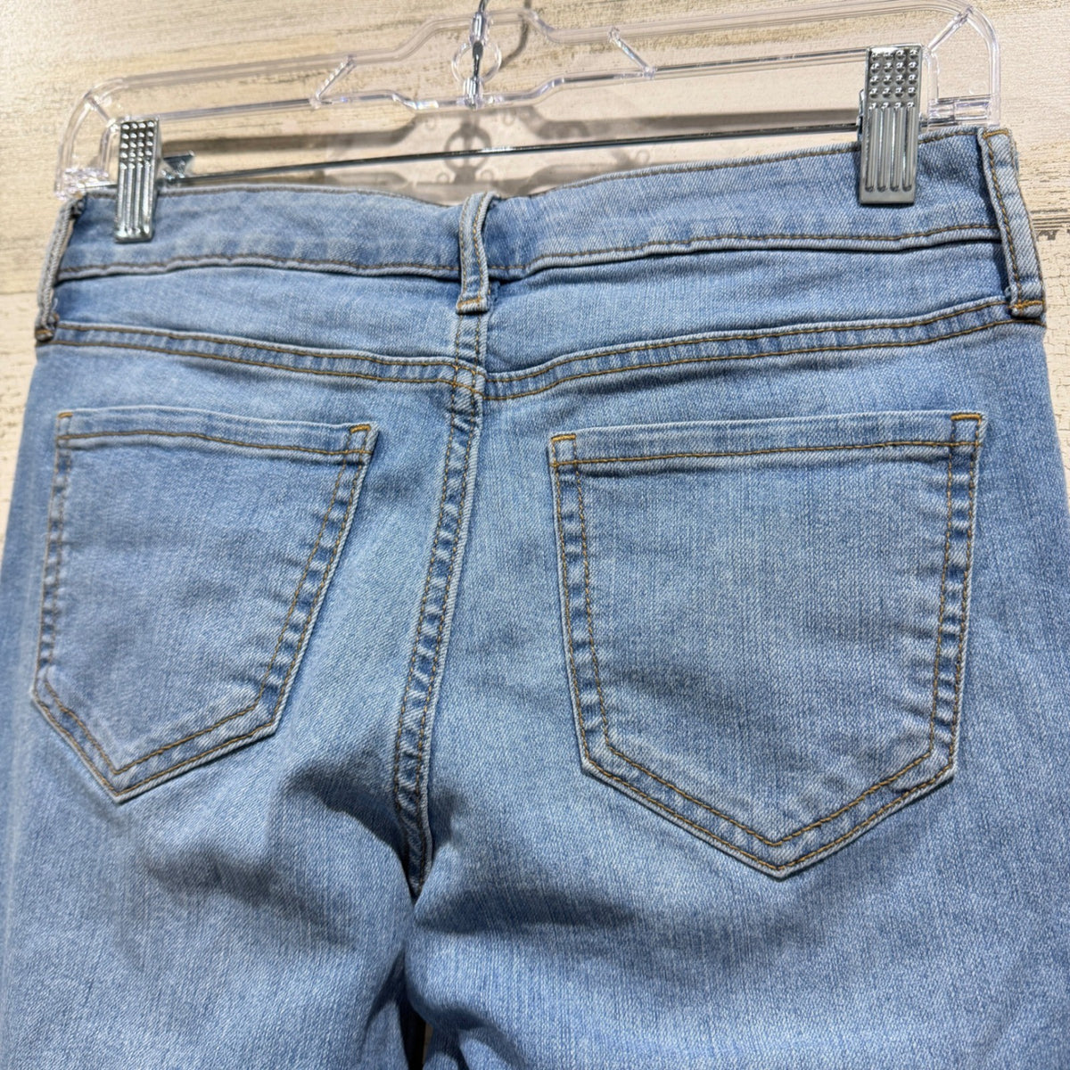 Old Navy Super Skinny Mid-Rise Jeans Womens 4 Light Wash Cotton Blend Casual4