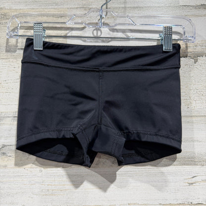 Balera Performance Dance Shorts Girls Size MC Black Active Cheer Athletic EUC0