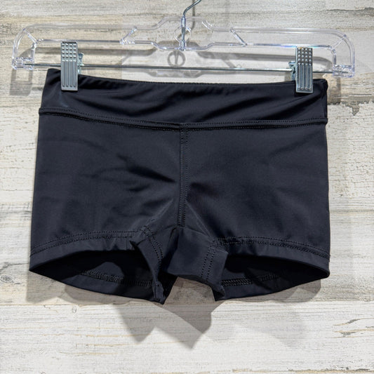 Balera Performance Dance Shorts Girls Size MC Black Active Cheer Athletic EUC0