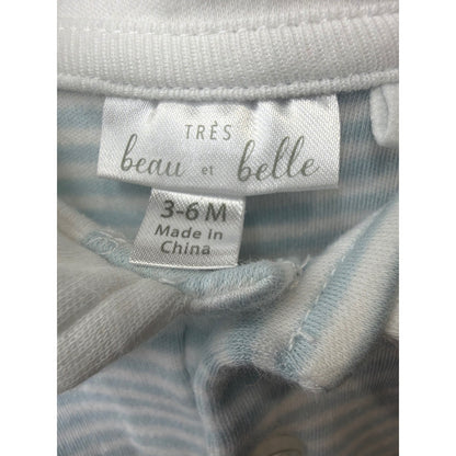 Tommy Bahama Tres Beau et Belle Romper Bundle Boys 3-6M Blue Grey Nautical4