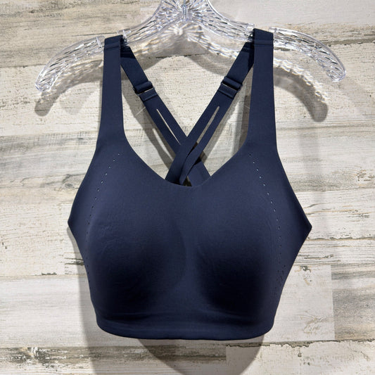 Lululemon AirSupport High-Support Bra 36DD Navy Blue Nylon Performance EUC0