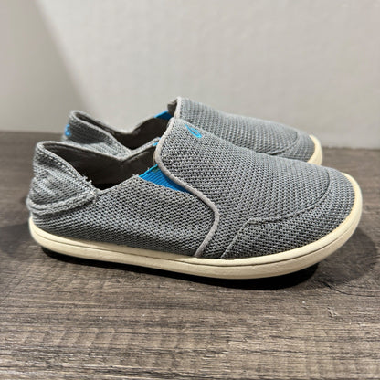 OluKai Nohea Mesh Boys 13 Grey Slip On Loafer Casual Coastal4