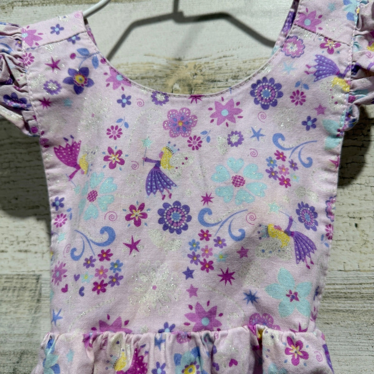 Southern Sunshine Kids Ruffle Bubble Girls 18M Pink Fairy Sparkle Boutique EUC1